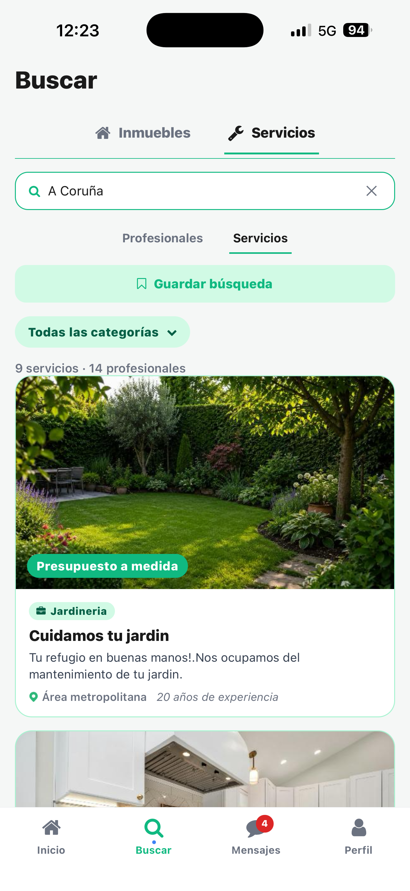 InfoVivo — buscador de servicios del hogar con profesionales verificados